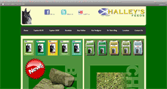 Desktop Screenshot of halleysfeeds.co.uk
