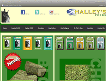 Tablet Screenshot of halleysfeeds.co.uk